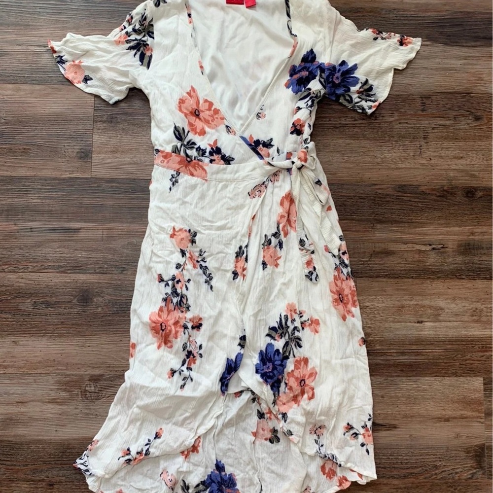 Daytrip Floral Wrap Midi Dress